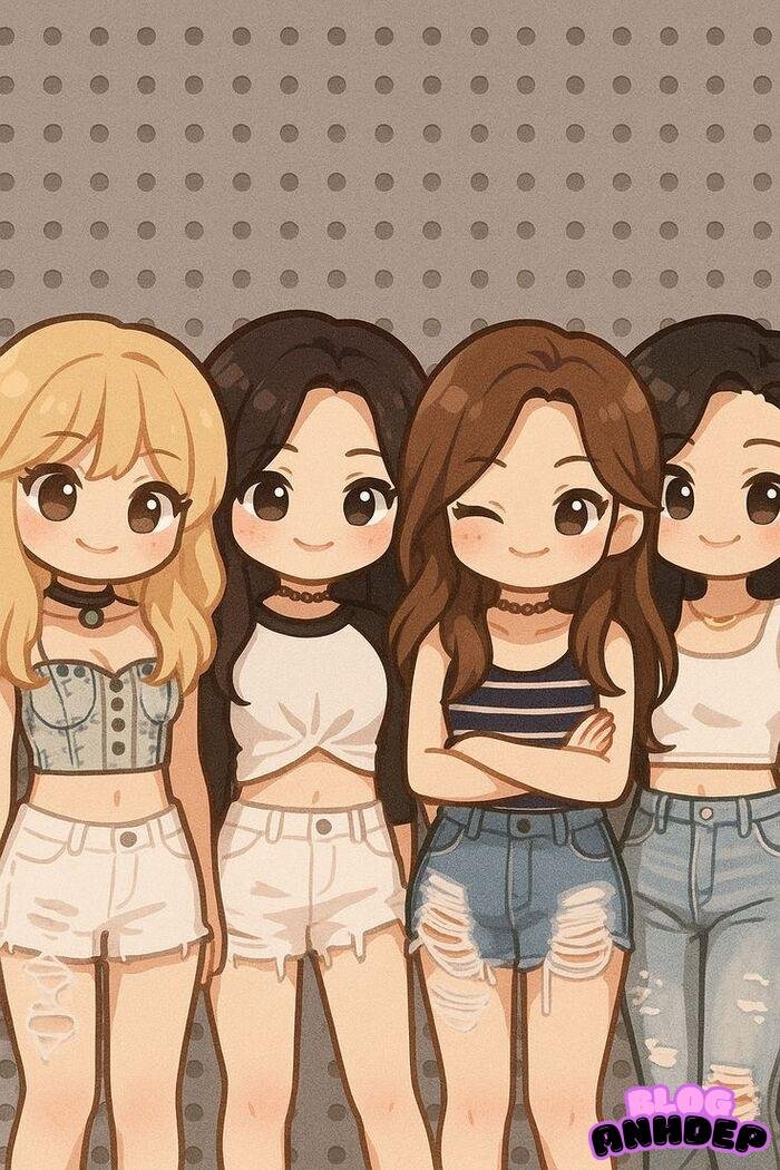 blackpink chibi siêu đẹp