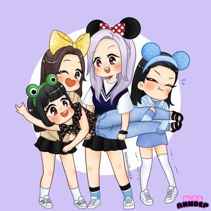 blackpink chibi xinh xỉu
