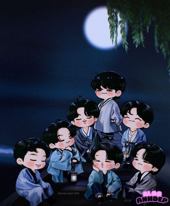 bts chibi cực đẹp