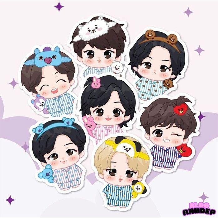 bts chibi cute cực xinh