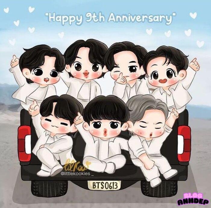 bts chibi đáng yêu