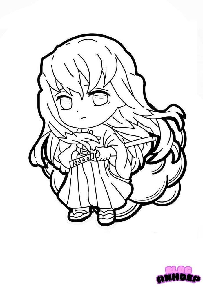 búp bê giấy chibi 4k