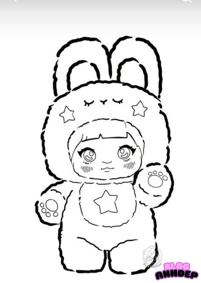 búp bê giấy chibi 5d