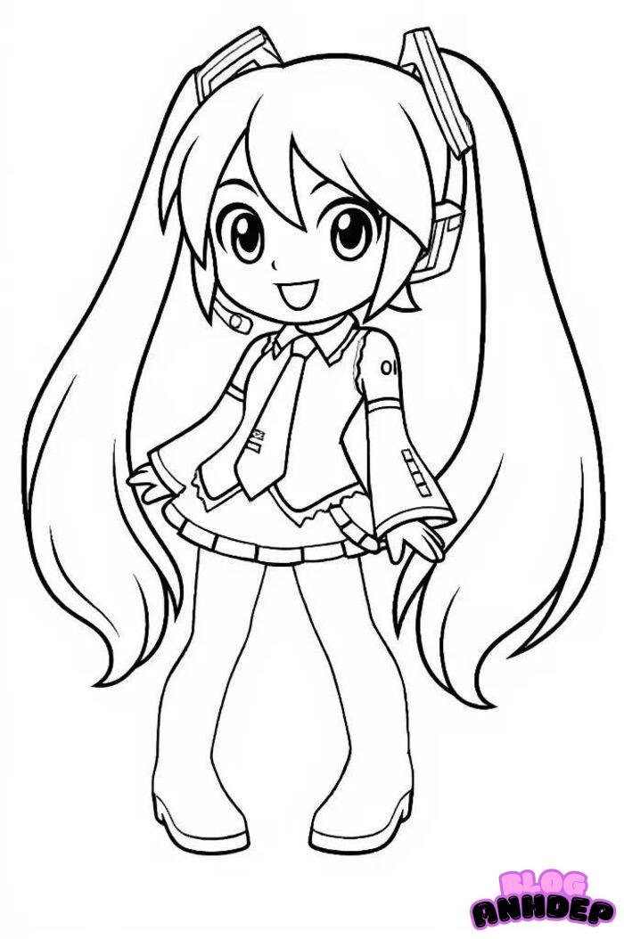 búp bê giấy chibi 5k