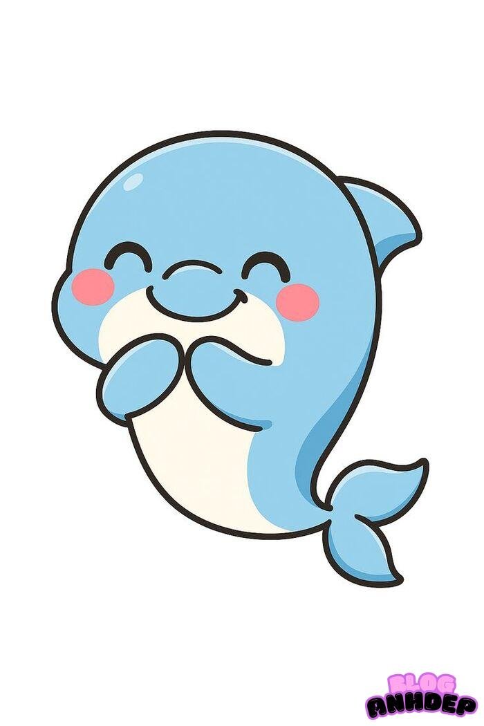 cá heo chibi 4d full