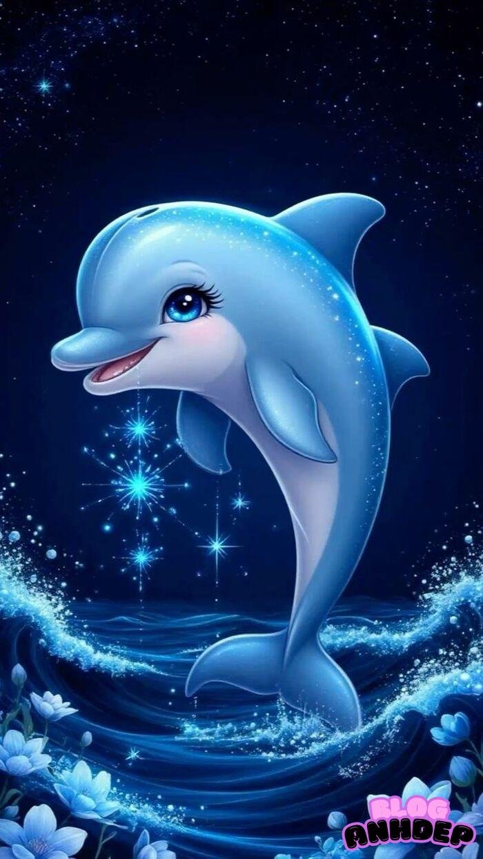cá heo chibi 4k full