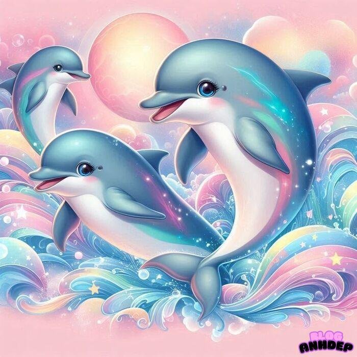 cá heo chibi 5d full