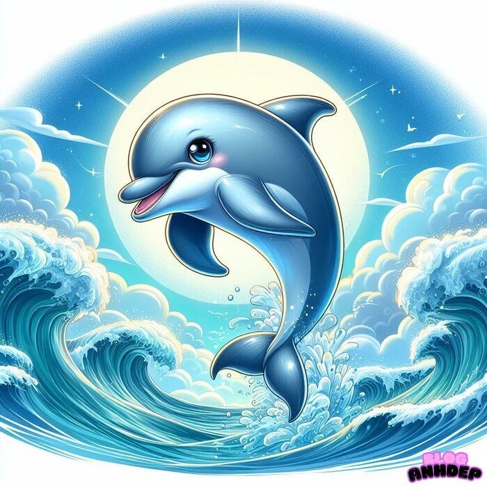 cá heo chibi đẹp 3k full