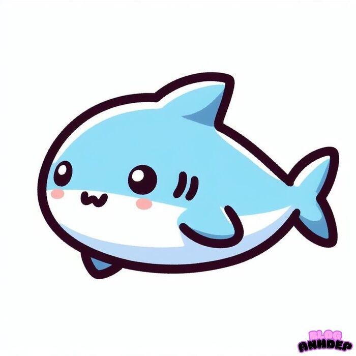 cá heo chibi đẹp 3k