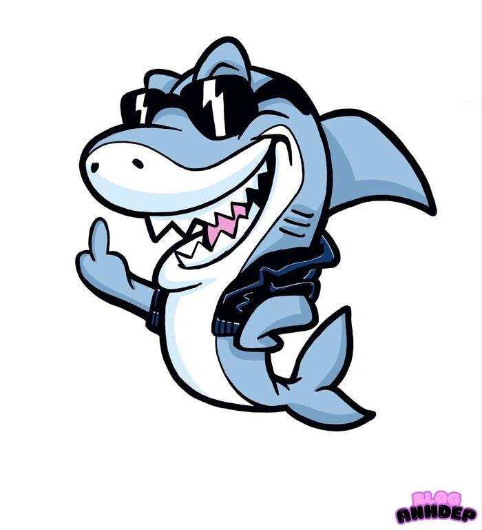 cá mập chibi 4d full