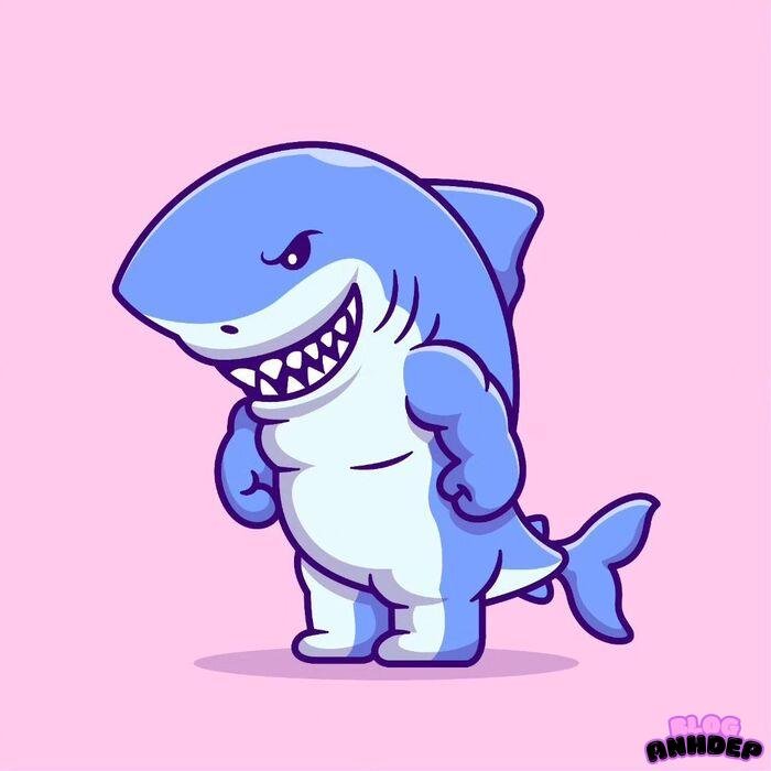 cá mập chibi 4k full