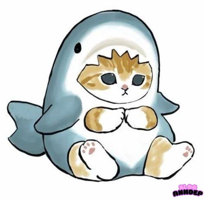 cá mập chibi đẹp 3k