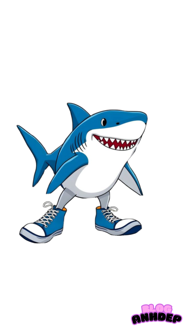 cá mập chibi đẹp 4k