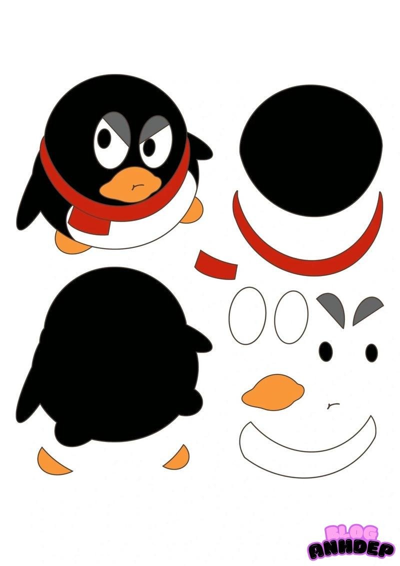 cánh cụt cute chibi