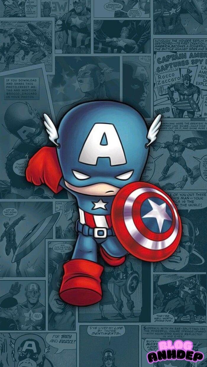 captain america chibi 4d