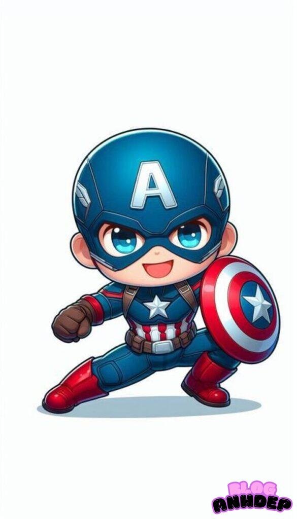 captain america chibi 5k