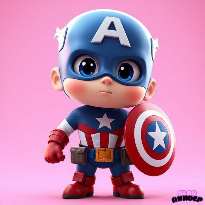 captain america chibi 5s