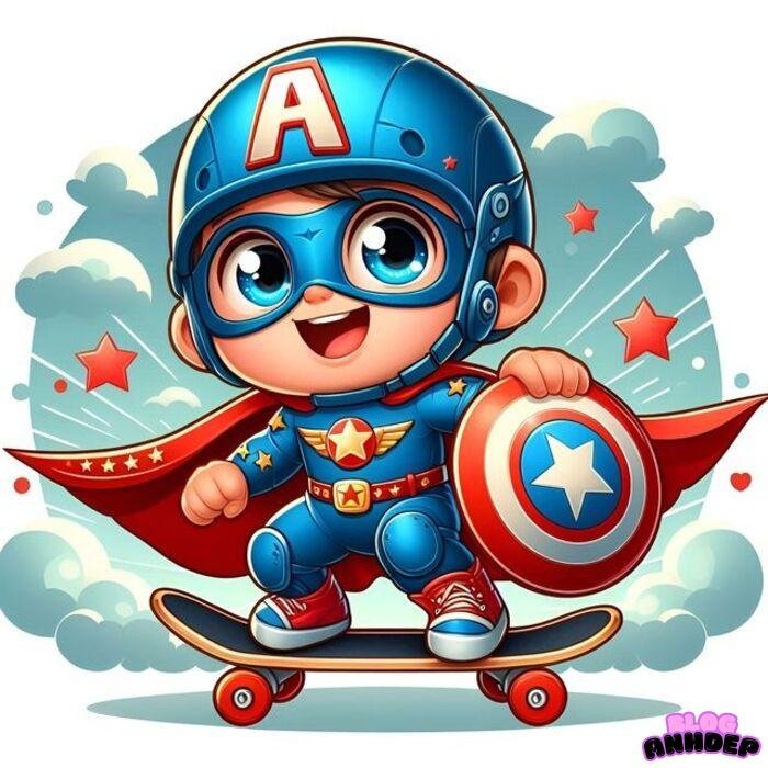 captain america chibi hd full