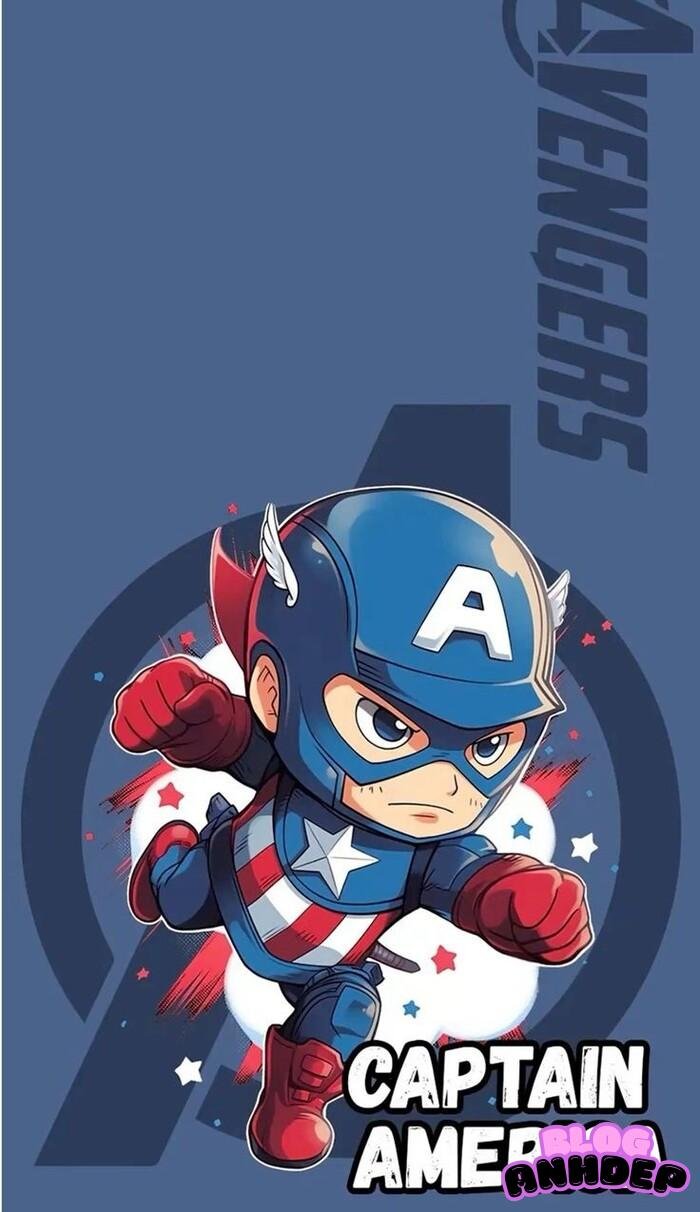 captain america chibi