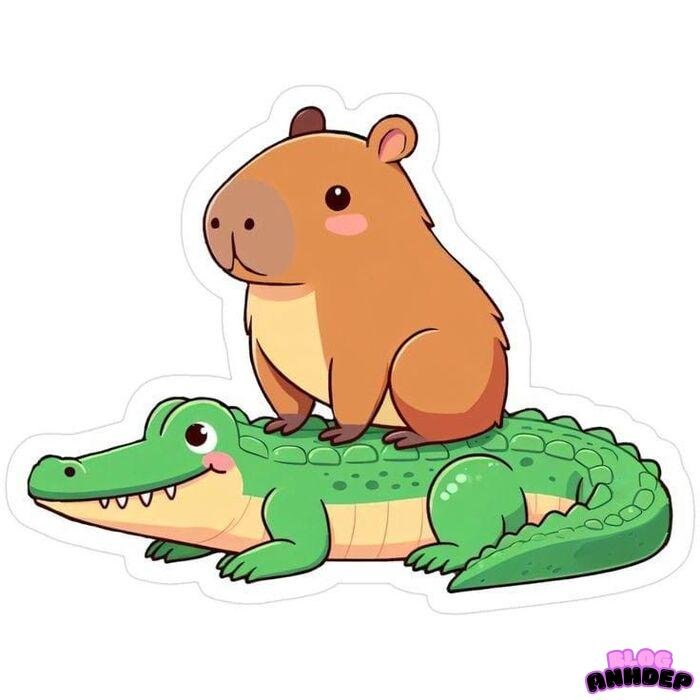 capybara chibi 3d full