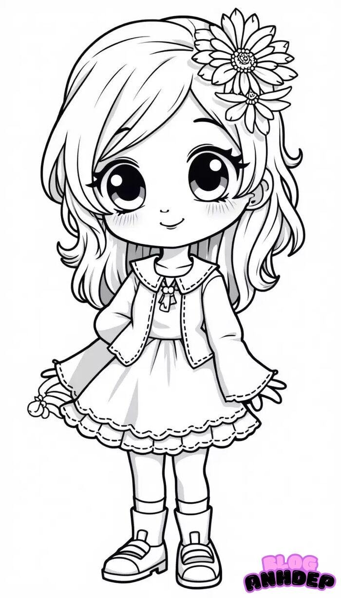 chibi bé gái đẹp 3k full