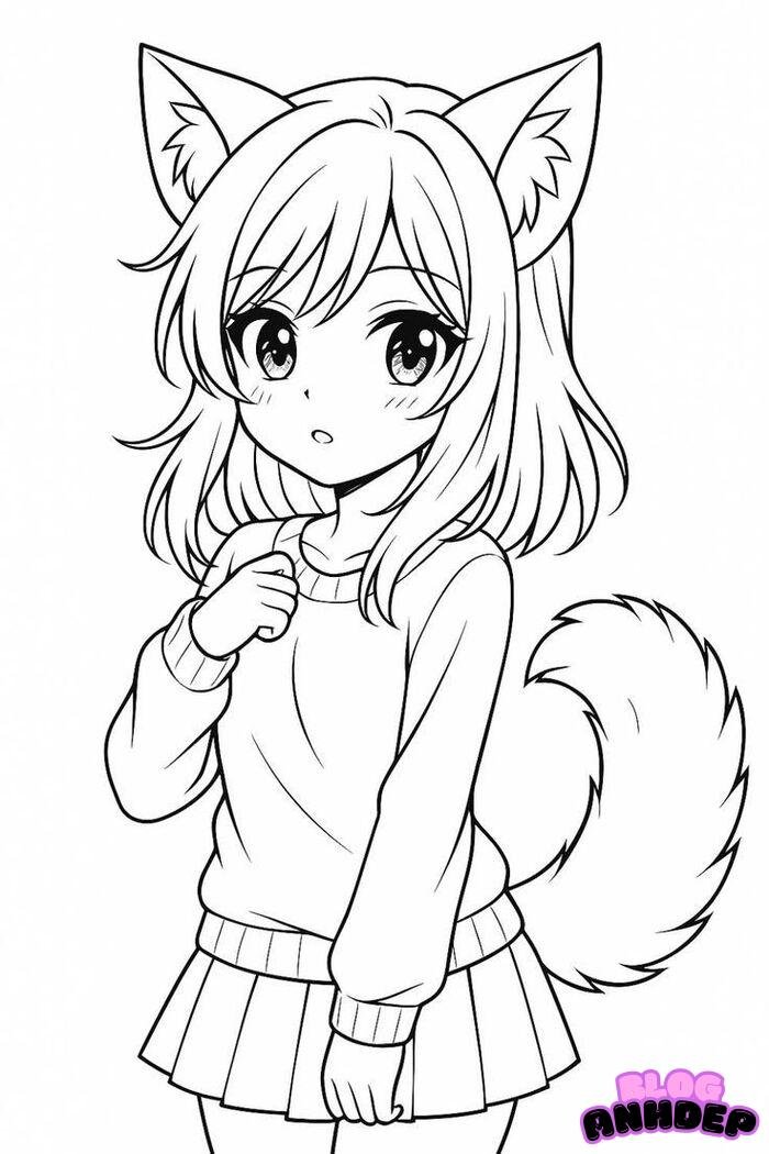 chibi bé gái đẹp 4k