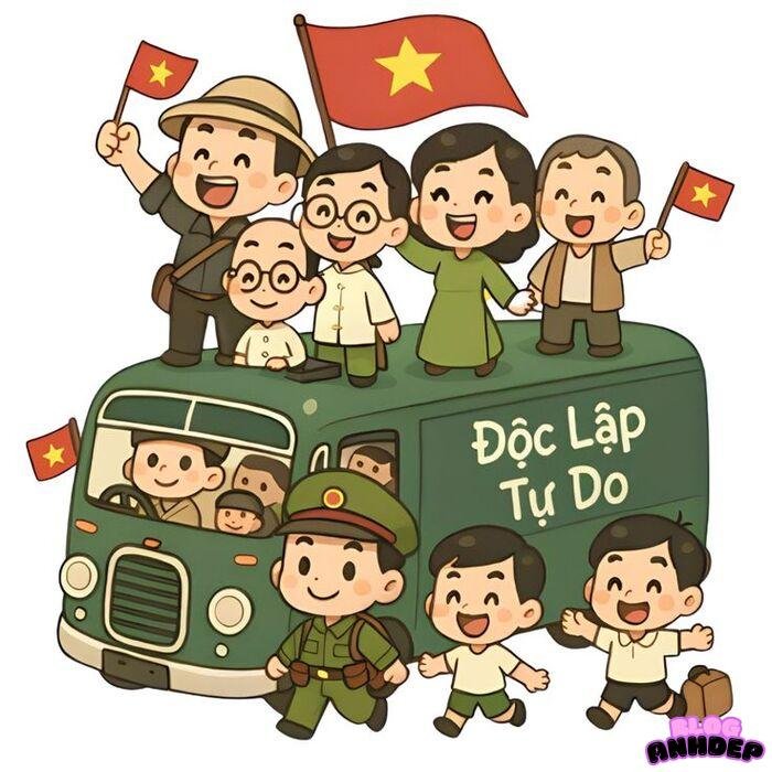 chibi bộ đội việt nam đẹp 3k