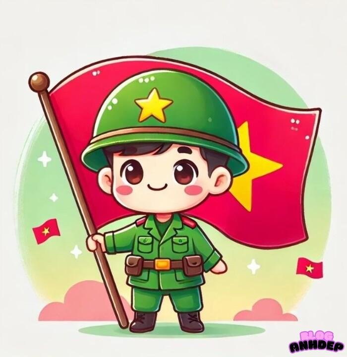 chibi bộ đội việt nam đẹp full