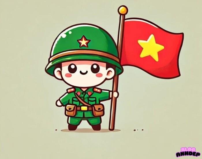 chibi bộ đội việt nam đẹp hd
