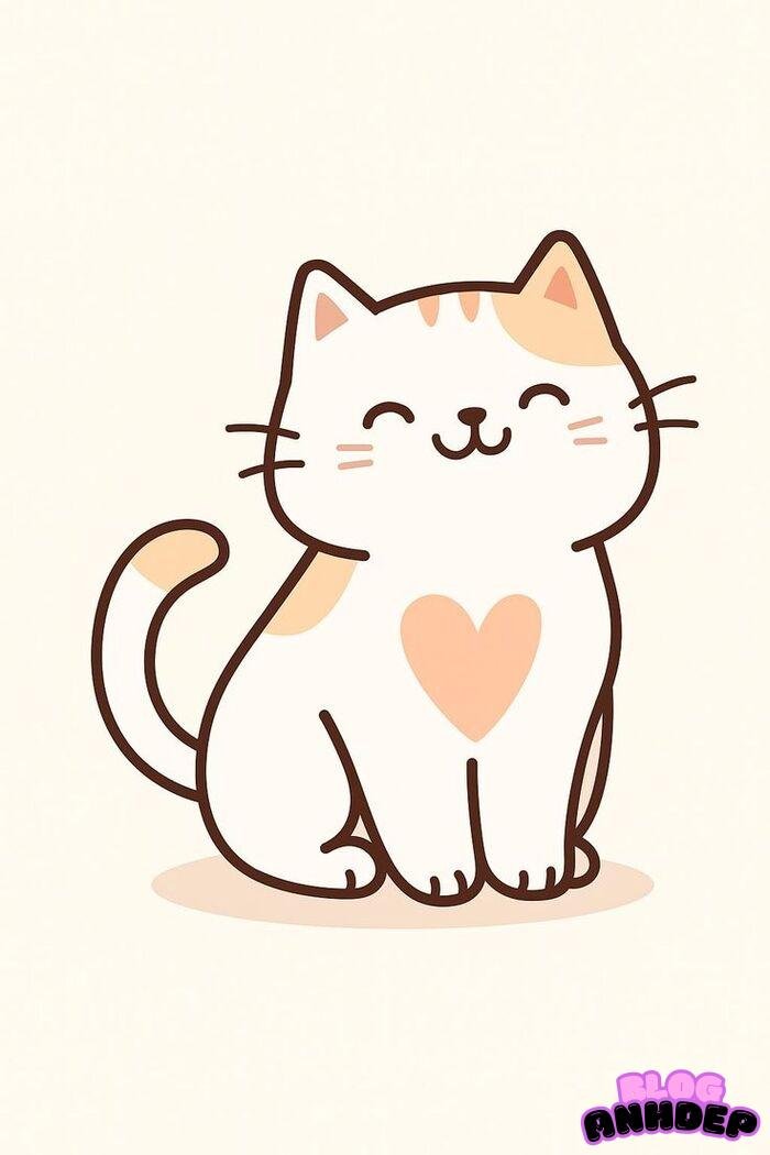 chibi cat cute đẹp