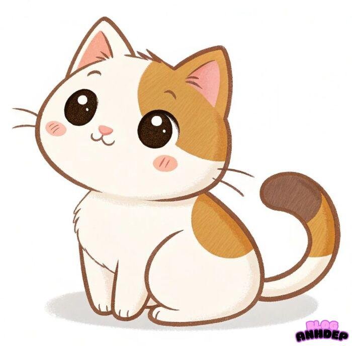 chibi cat cute xinh