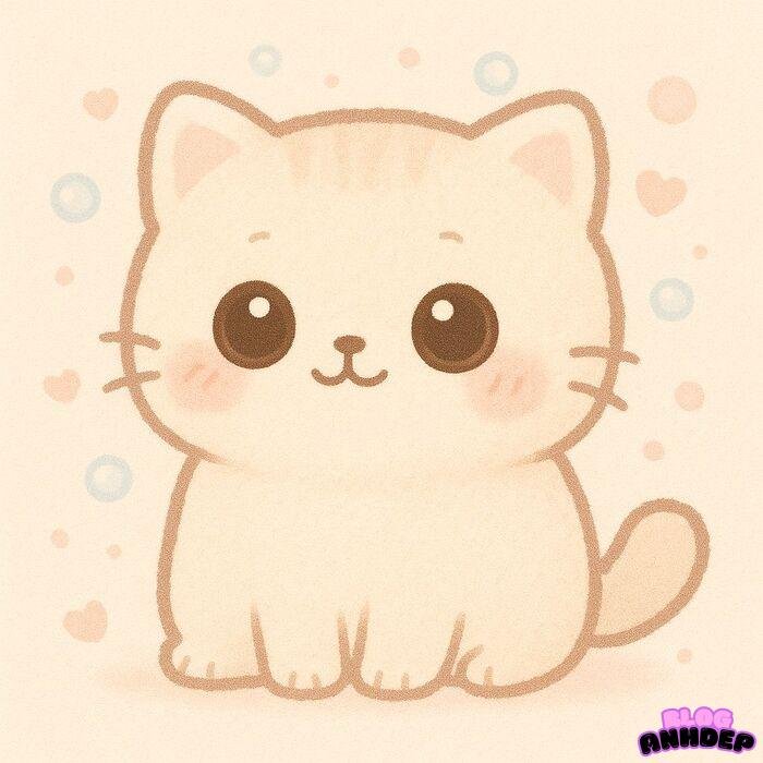 chibi cat siêu cute