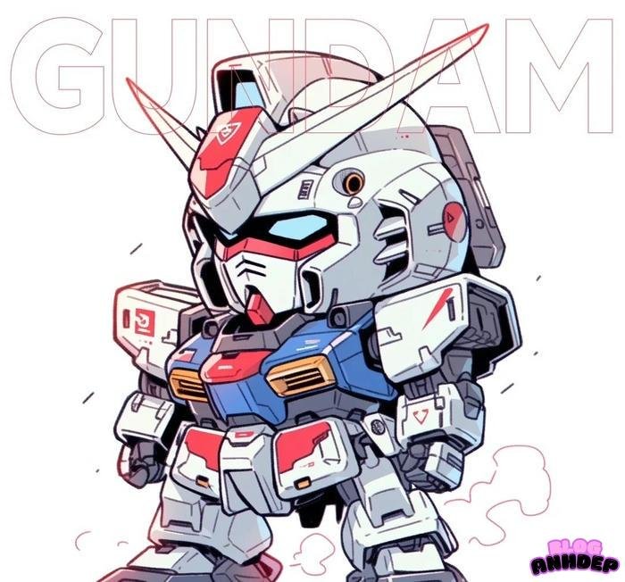 chibi gundam sieu nhan