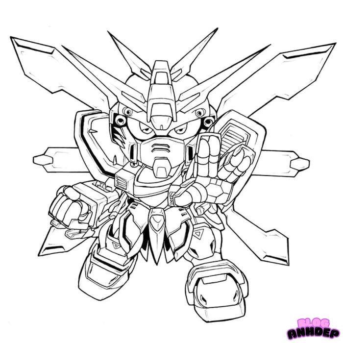 chibi gundam tô màu