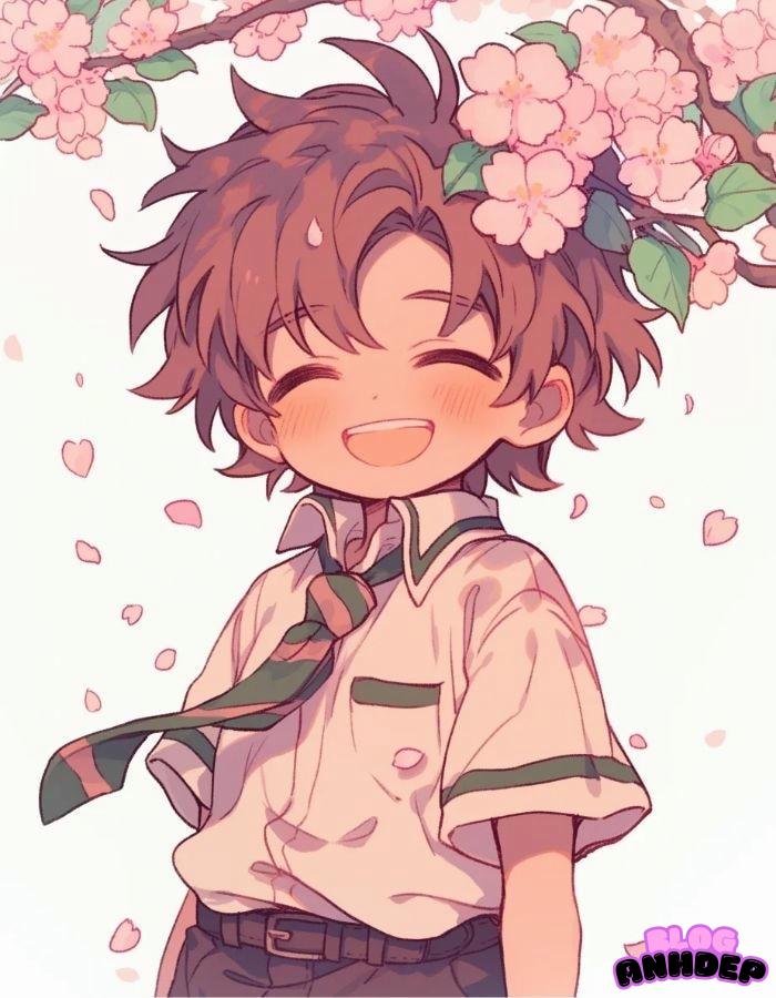 chibi học sinh dễ thương