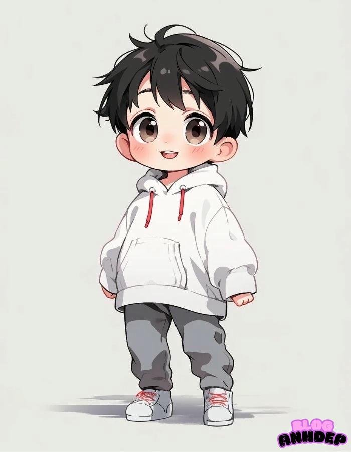 chibi học sinh làm avtar