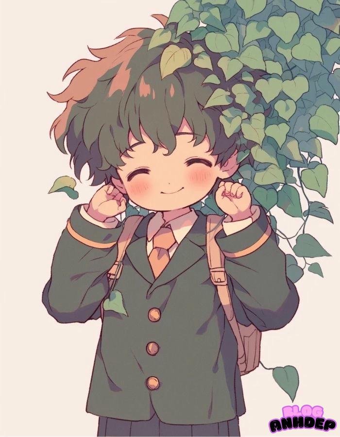 chibi học sinh nam