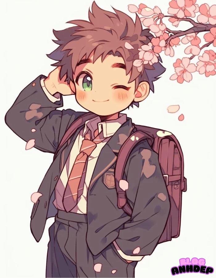 chibi học sinh việt nam