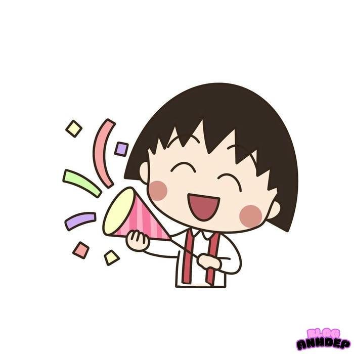 chibi maruko chan chúc mừng