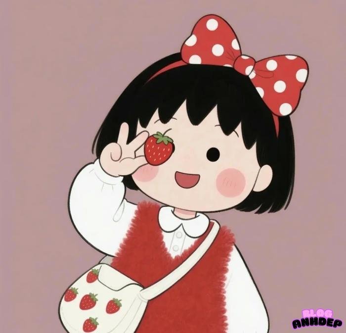 chibi maruko chan đỏ