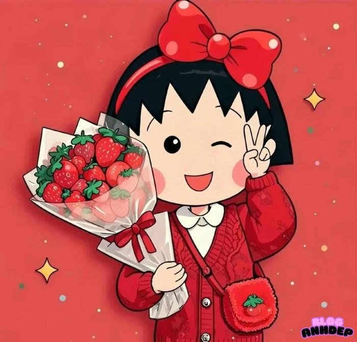 chibi maruko chan đỏ chót