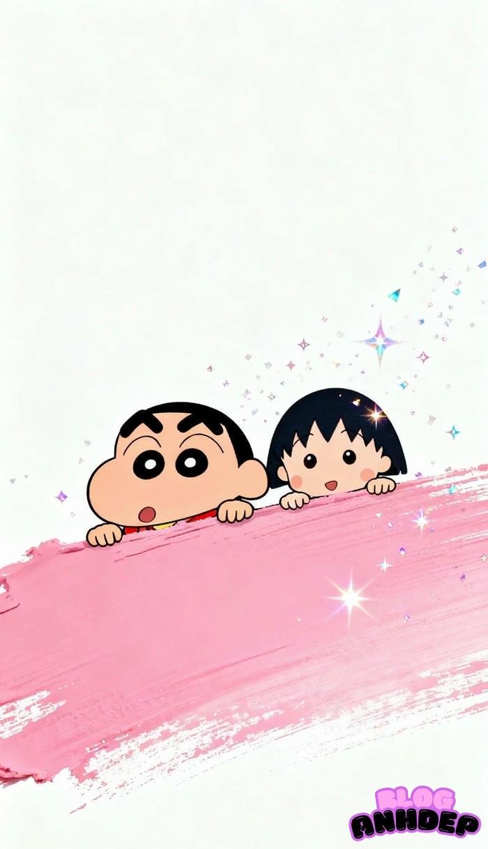 chibi maruko chan quệt hồng