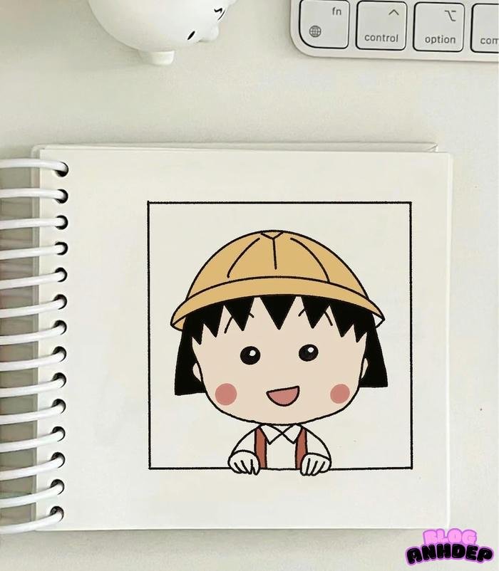 chibi maruko chan vẽ tay