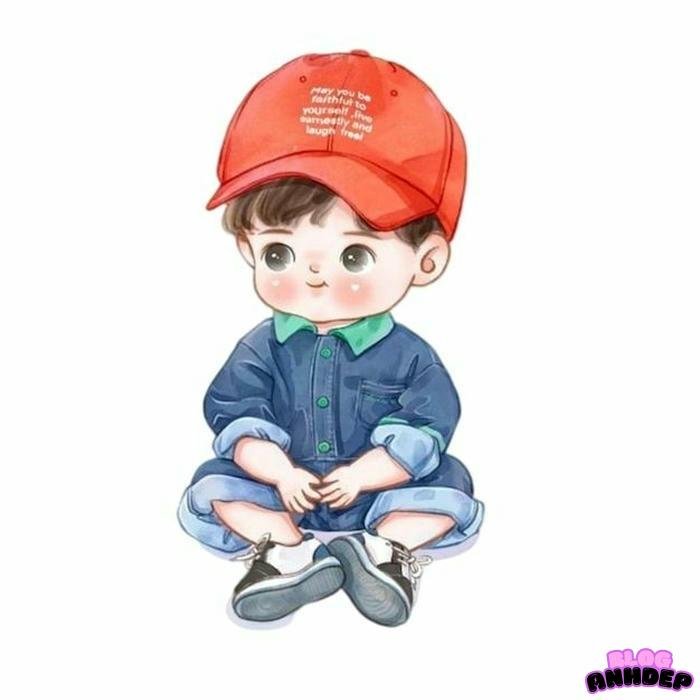 chibi nam đội mũ