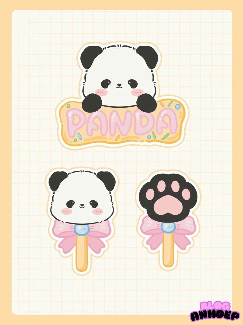 chibi panda cho bé