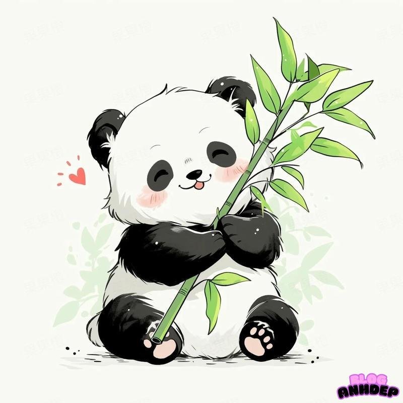 chibi panda cute