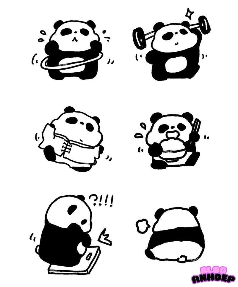 chibi panda mini nhỏ