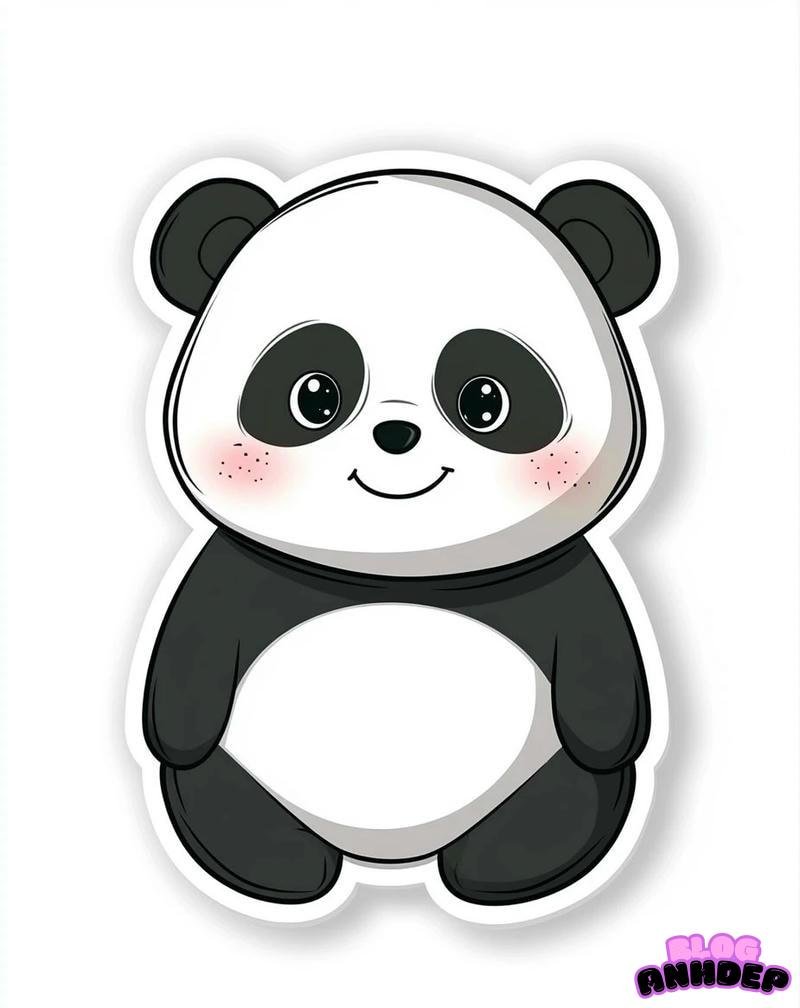 chibi panda sticker
