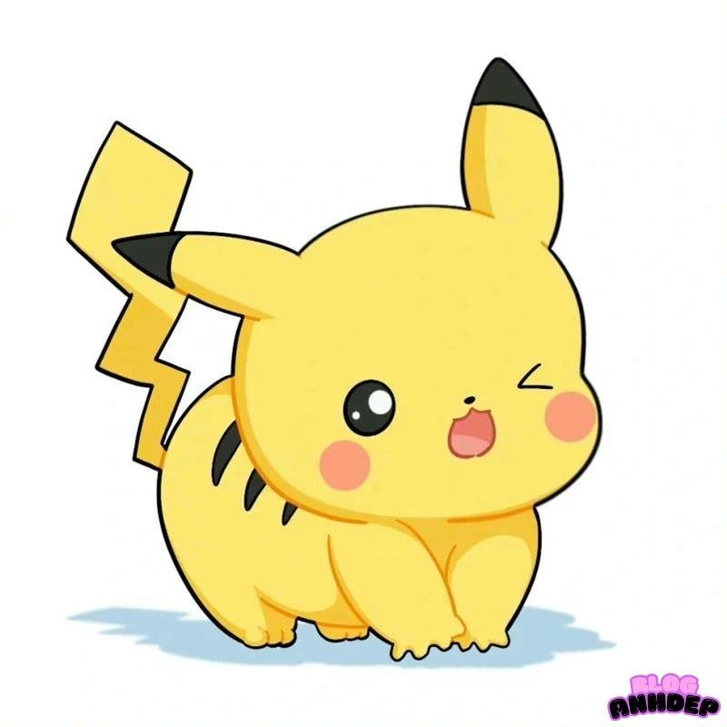 chibi pikachu đi