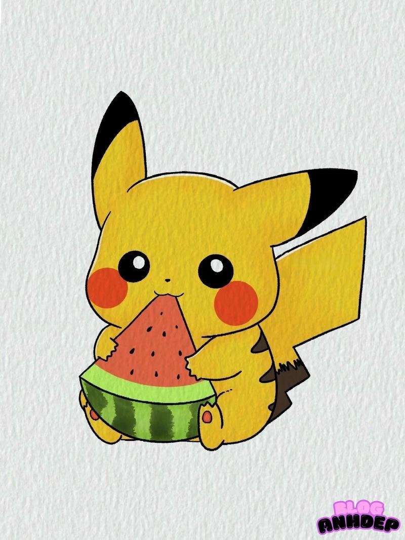 chibi pikachu làm nền